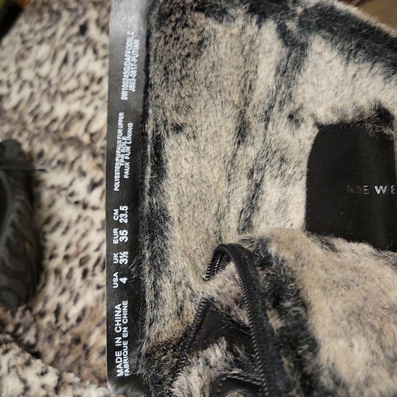 NINE WEST Girls Daffodil Knee High Zipper Boots 4 Black - Picture 9 of 10